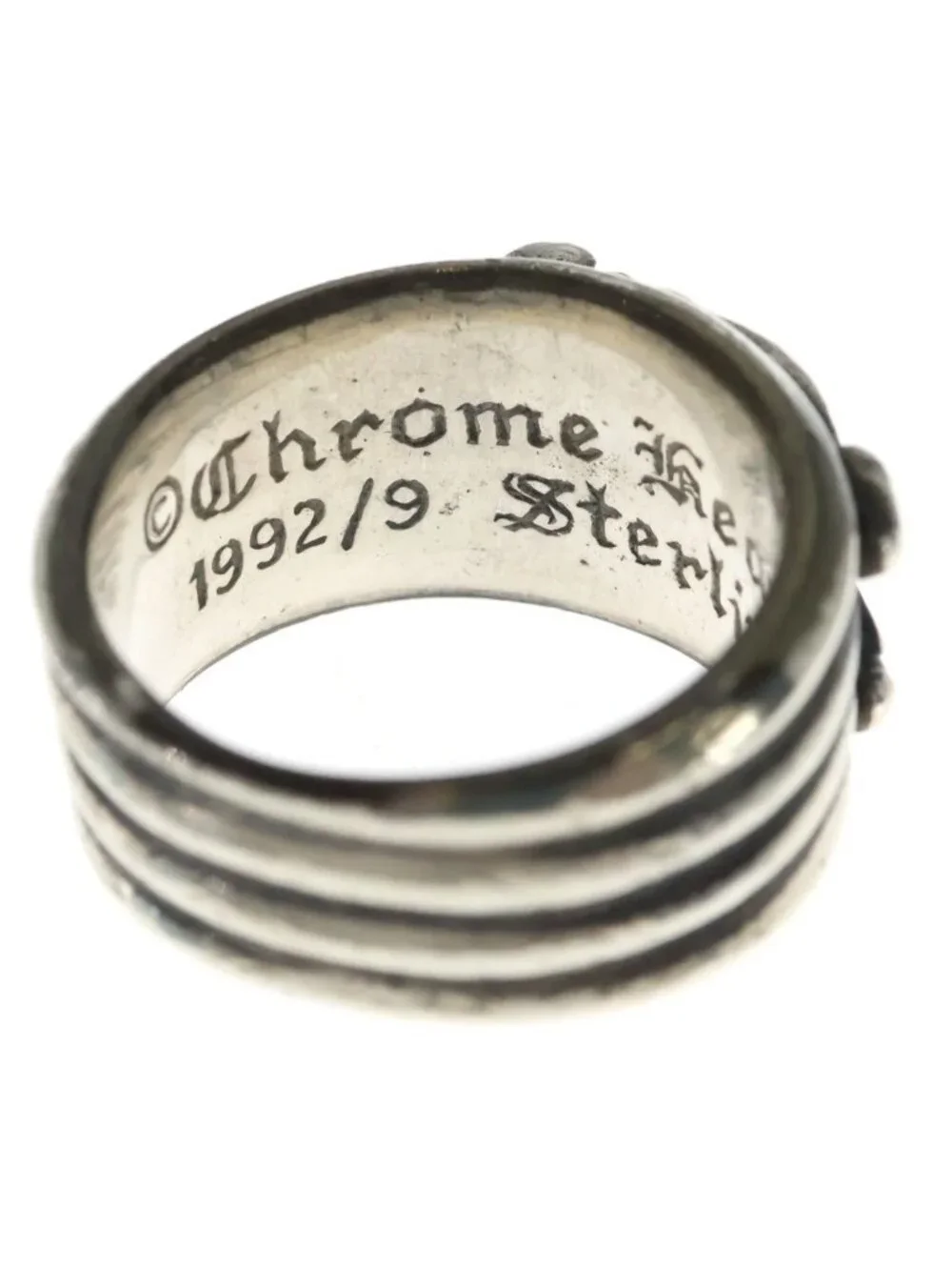 Chrome Hearts Dagger P Dmnd Ring Pave Diamond Silver